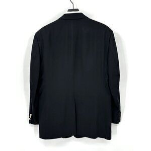 jacket blazer sport coat 100% wool black 44R classic retro